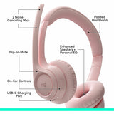 Logitech Zone 300 Wireless Bluetooth Headset With Noise-Canceling Microphone, Compatible with Windows, Mac, Chrome, Linux, iOS, iPadOS, Android - Rose — 981-001411