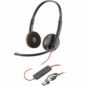 Poly Blackwire 3220 Stereo USB-C Headset +USB-C/A Adapter — 8X228AA