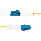 StarTech.com 15m (49.2ft) LC to SC (UPC) OS2 Single Mode Duplex Fiber Optic Cable, 9/125, 100G, Low Insertion Loss, LSZH Fiber Jumper Cord — SMLCSC-OS2-15M