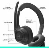 Logitech Zone 300 Wireless Bluetooth Headset With Noise-Canceling Microphone, Compatible with Windows, Mac, Chrome, Linux, iOS, iPadOS, Android - Black — 981-001406