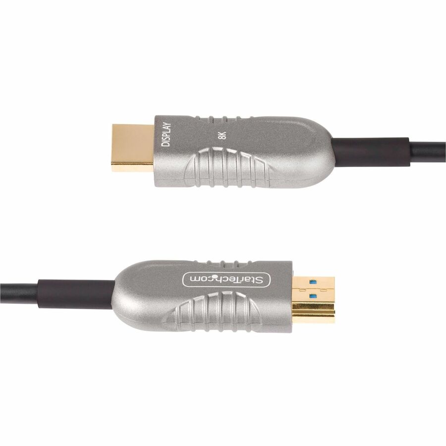 StarTech.com 50ft (15.2m) HDMI 2.1 Hybrid Active Optical Cable (AOC), CMP, Plenum Rated, 8K Ultra High Speed HDMI 2.1/2.0 Cable, 48Gbps — 8K-A-50F-HDMI-CABLE