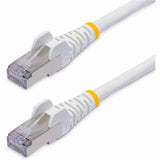 StarTech.com 10ft White CAT8 Ethernet Cable, Snagless RJ45, 25G/40G 2000MHz, 100W PoE, S/FTP, 26AWG Pure Bare Copper, LSZH Network Patch Cord — NLWH-10F-CAT8-PATCH