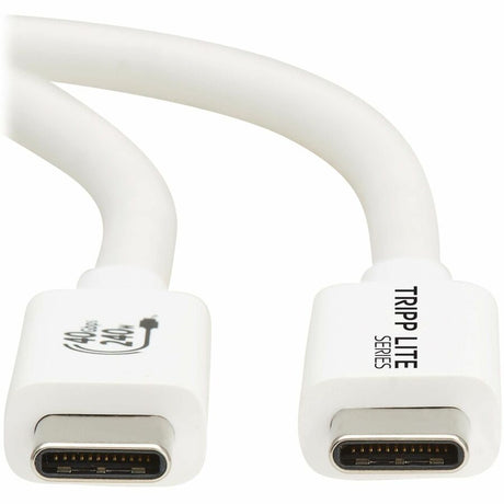 Eaton Tripp Lite Series USB4 40Gbps Cable (M/M) - USB-C, 8K 60 Hz, 240W PD Charging, White, 1 m (3.3 ft.) — U521-1P0M-WH