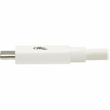 Eaton Tripp Lite Series USB4 40Gbps Cable (M/M) - USB-C, 8K 60 Hz, 240W PD Charging, White, 1 m (3.3 ft.) — U521-1P0M-WH