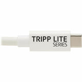 Eaton Tripp Lite Series USB4 40Gbps Cable (M/M) - USB-C, 8K 60 Hz, 240W PD Charging, White, 1 m (3.3 ft.) — U521-1P0M-WH