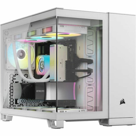 Corsair iCUE LINK 2500X RGB Micro ATX Dual Chamber PC Case - White — CC-9011268-WW
