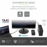 StarTech.com Thunderbolt 3 PCIe Expansion Chassis, External Enclosure Box with 1x PCI-Express Slot, 5K/4K Output Via TB3/DP Ports, TAA — TB31PCIEX16