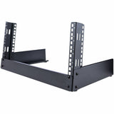 StarTech.com 2-Post 4U Desktop Server Rack, Open Frame 19in Network Rack, Small Home/Office Rack for AV / Studio / Data / IT Equipment — RK4OD