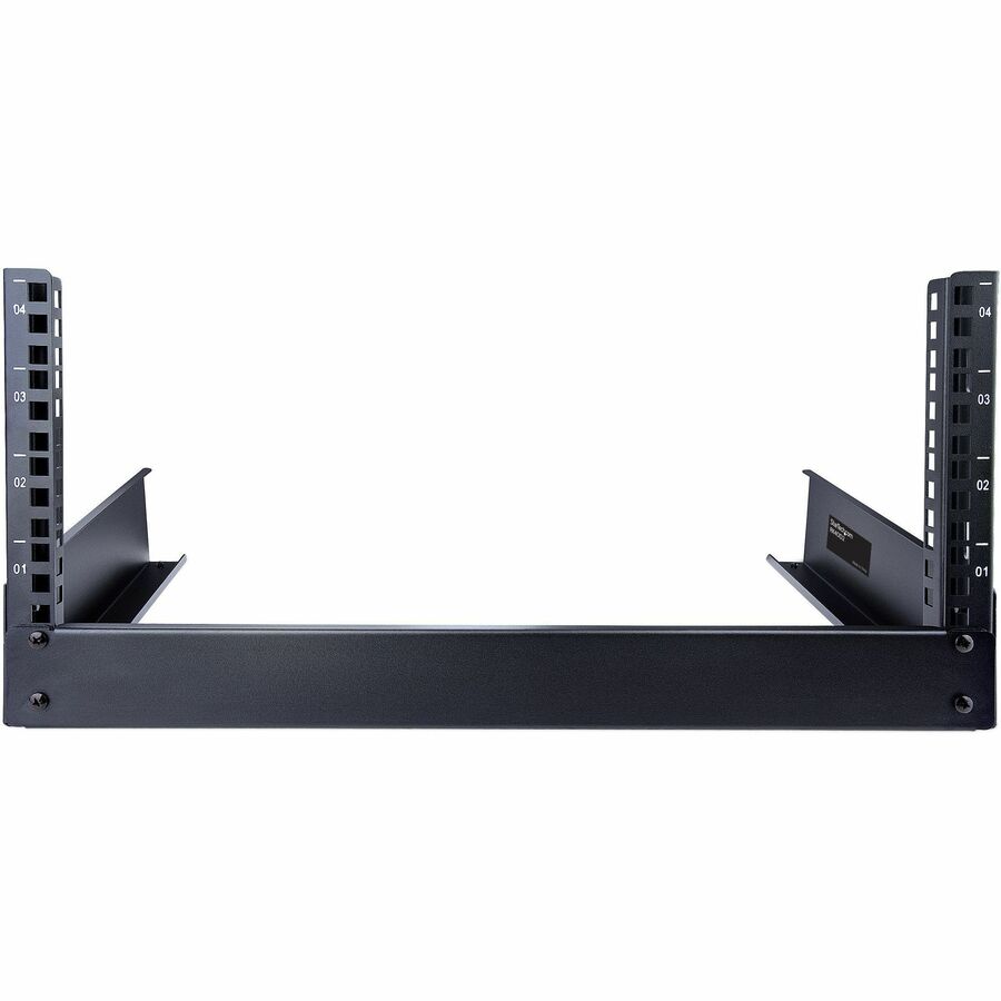 StarTech.com 2-Post 4U Desktop Server Rack, Open Frame 19in Network Rack, Small Home/Office Rack for AV / Studio / Data / IT Equipment — RK4OD