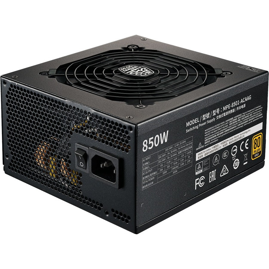 Cooler Master Full Modular 80 Plus Gold ATX Power Supply Unit — MPE-8501-AFAAG-US