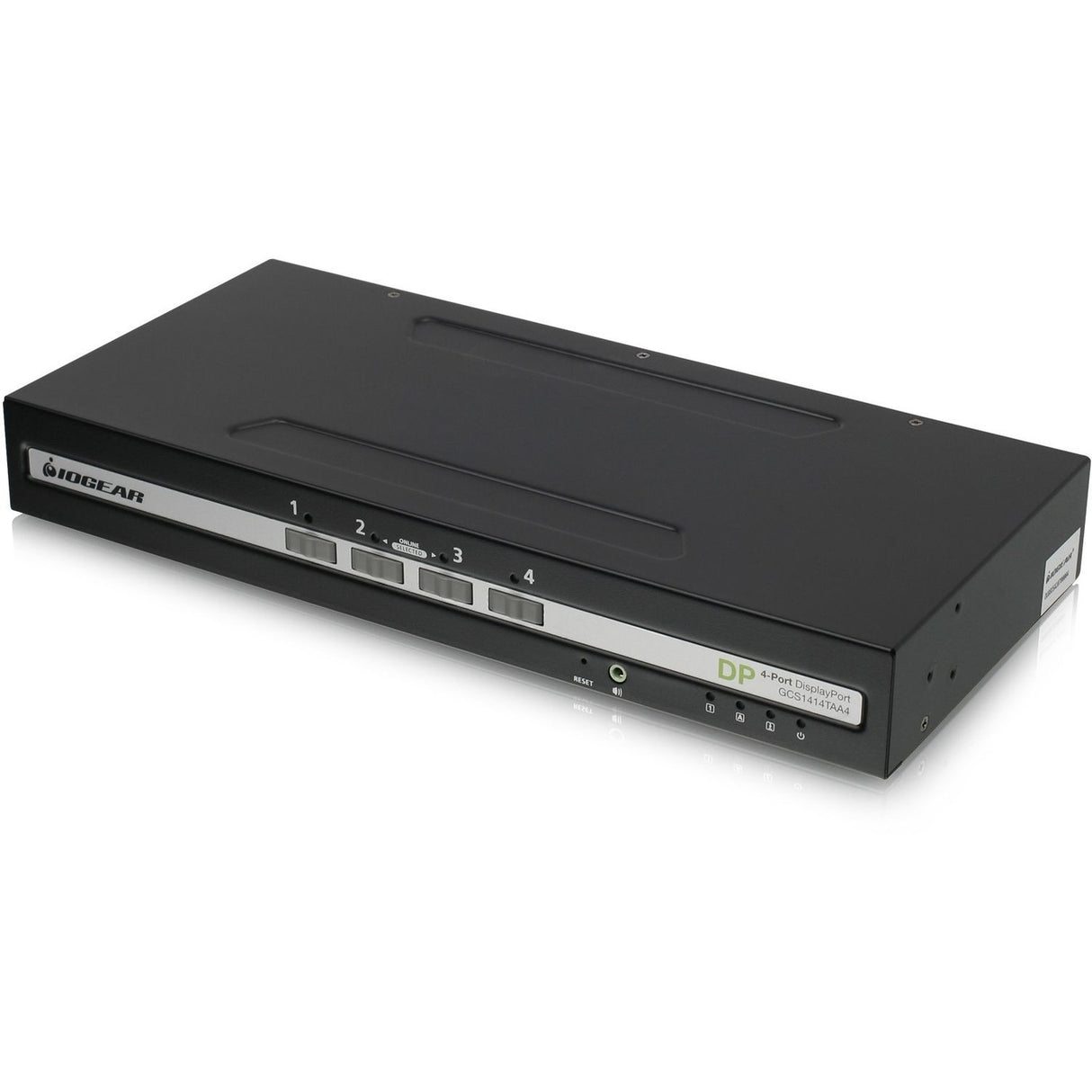 IOGEAR 4-Port Single View DisplayPort/HDMI Secure KVM Switch w/Audio — GCS1414TAA4-UN