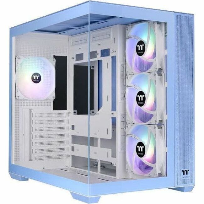 Thermaltake View 380 TG ARGB Hydrangea Blue Mid Tower Chassis — CA-1Z2-00MFWN-00