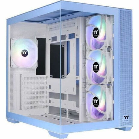 Thermaltake View 380 TG ARGB Hydrangea Blue Mid Tower Chassis — CA-1Z2-00MFWN-00