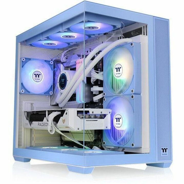 Thermaltake View 380 TG ARGB Hydrangea Blue Mid Tower Chassis — CA-1Z2-00MFWN-00
