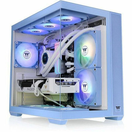 Thermaltake View 380 TG ARGB Hydrangea Blue Mid Tower Chassis — CA-1Z2-00MFWN-00