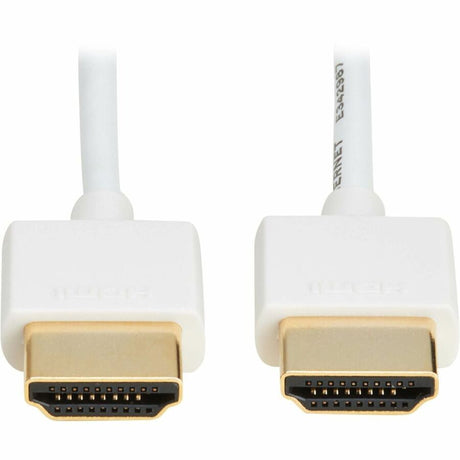 Eaton Tripp Lite Series Slim High-Speed HDMI Cable with Ethernet and Digital Video with Audio, UHD 4K 60 Hz (M/M), White, 6 ft. (1.8 m) — P569-006-SLIM-W