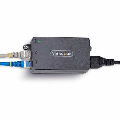 StarTech.com 1-Port Gigabit PoE+ Injector, 10M/100M/1G Ethernet, PoE/PoE+ (802.3af/802.3at), 30W Power Budget, Wall Mountable, Unmanaged — AF211C-POE-INJECTOR