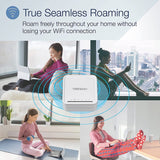 TRENDnet AC1200 WiFi EasyMesh Remote Node, App-Based Setup Utility, Seamless WiFi Roaming, Beamforming,Supports 2.4GHz and 5GHz Devices, TEW-832MDR, White — TEW-832MDR