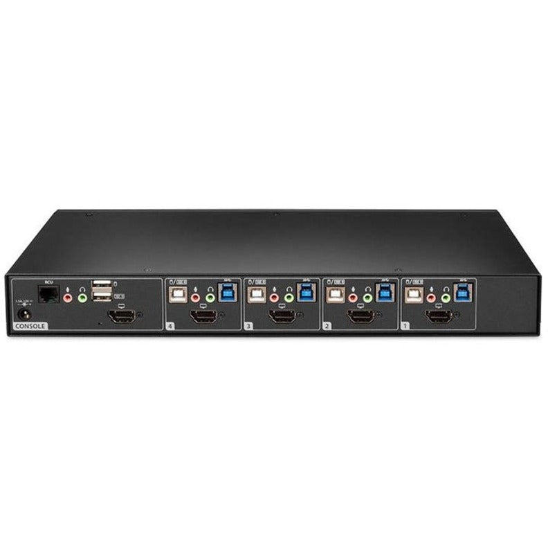 Vertiv Avocent SwitchView Desktop KVM | 4 Port | Single Head | Universal Connector | TAA Compliant — SV240DPH-400
