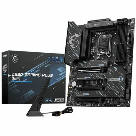 MSI Z890 GAMING PLUS WIFI ATX MOTHERBOARD LGA 1851 for Intel Core Ultra CPU — Z890GAMINGPWIFI