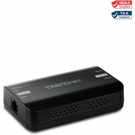 TRENDnet 10G PoE++ Injector, TPE-318GI, Converts a NonPoE Port to A PoE++ 10G Port, Supplies PoE (15.4W), PoE+ (30W), or PoE++ (90W) — TPE-318GI