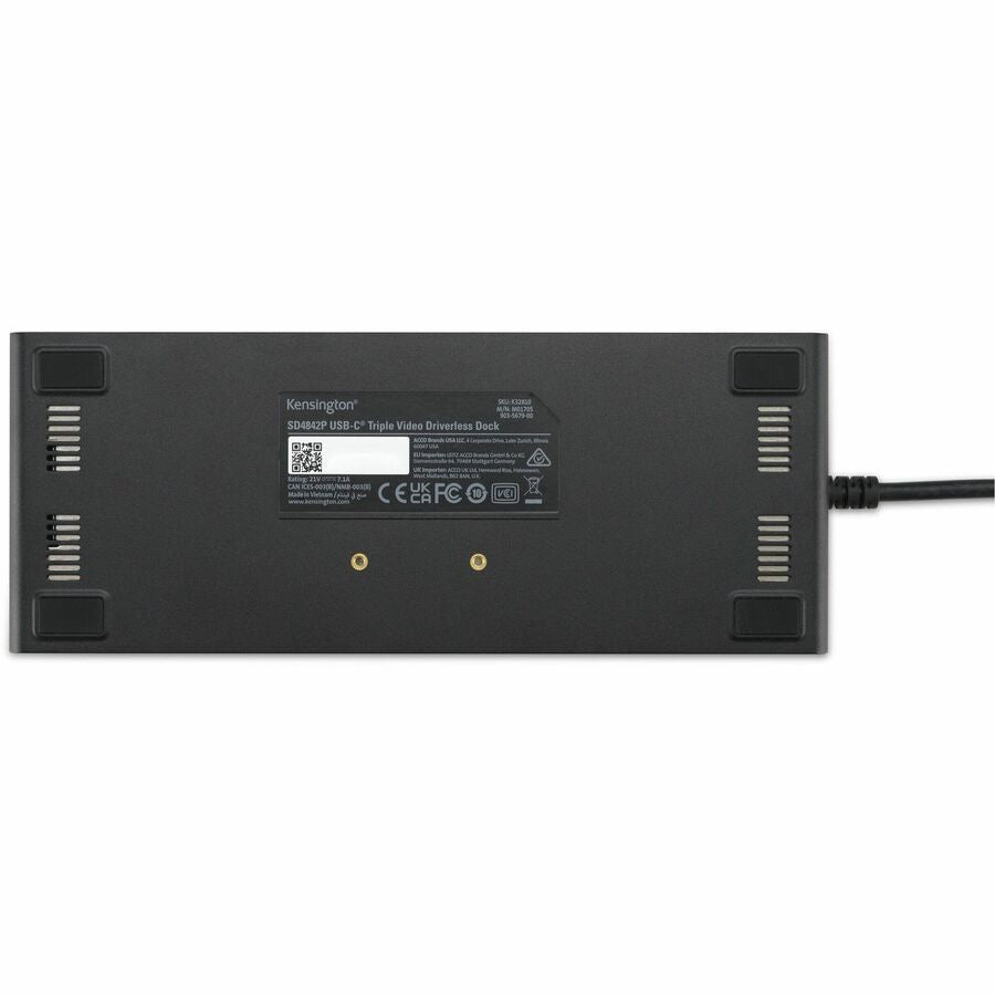 Kensington SD4842P EQ USB-C 10Gbps Triple Video Driverless Docking Station — K32810NA