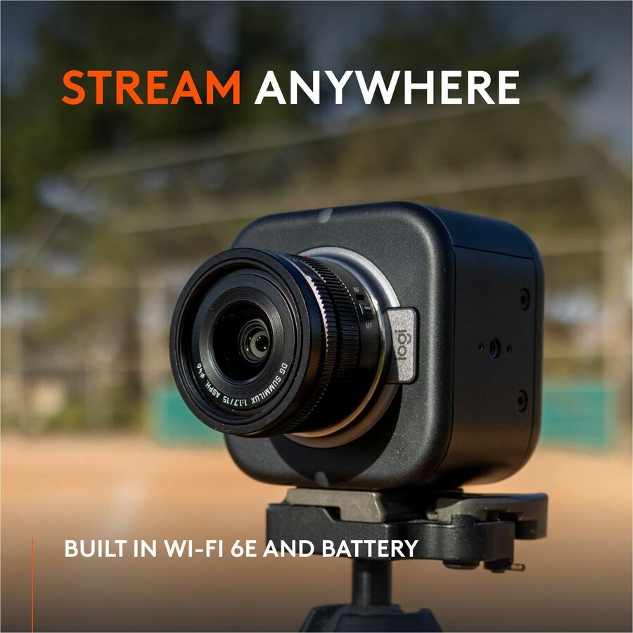 Logitech Mevo Core Wireless Live Streaming Camera, 4K Video Camera With Interchangeable Lens, Multicam Ready, Intuitive App Control — 961-000508