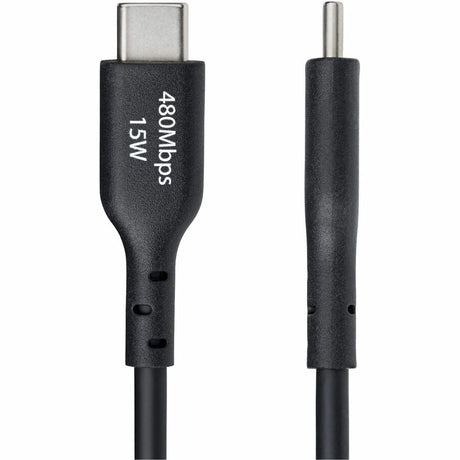 StarTech.com 6ft (1.8m) USB-A to USB-C Charging Cable, Charge & Sync, 3A, USB 2.0, TPE Jacket - Black USB Charging Cord — USB2AC6FBKE
