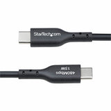 StarTech.com 6ft (1.8m) USB-A to USB-C Charging Cable, Charge & Sync, 3A, USB 2.0, TPE Jacket - Black USB Charging Cord — USB2AC6FBKE