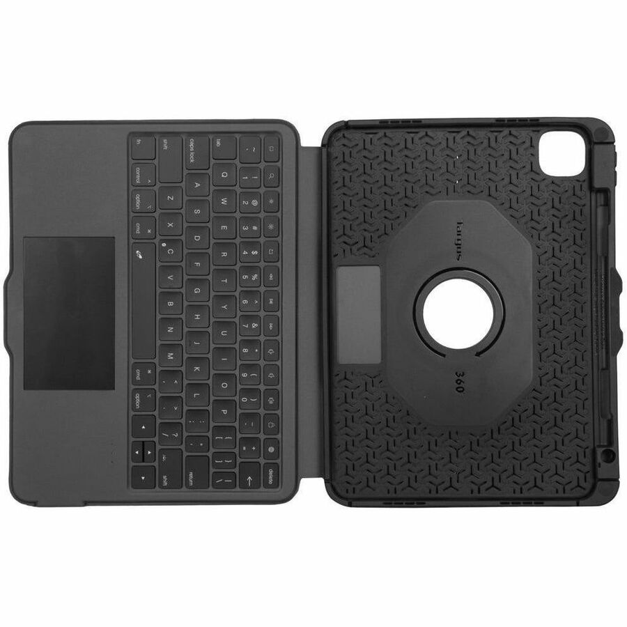 Targus Versavu THZ988US Keyboard/Cover Case (Folio) for 11" Apple iPad Pro 11 (2024) Tablet - Black — THZ988US