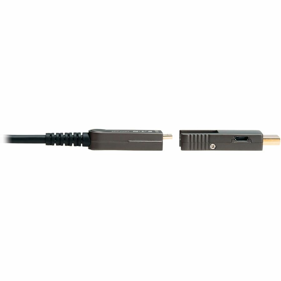 Eaton Tripp Lite Series 8K HDMI Fiber Active Optical Cable (AOC) with Detachable Connectors (M/M) - 8K UHD @ 60 Hz, HDR, HDCP 2.3, Black, 20 m (66 ft.) — P568FMM-20M-8K6