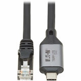 Eaton Tripp Lite Series USB-C to RJ45 Gigabit Ethernet Cable (M/M) - USB 3.2 Gen 1, 3 m (9.8 ft.) — U436-03M