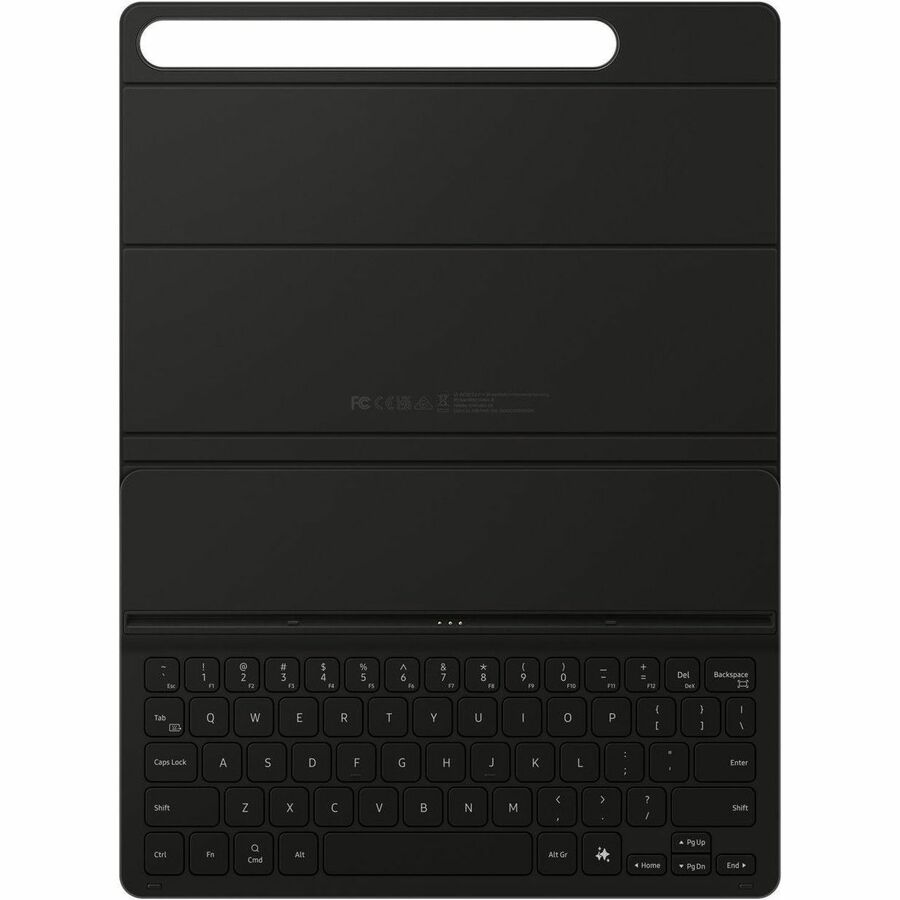Samsung Book Cover Keyboard/Cover Case (Book Fold) Samsung Galaxy Tab S9, Galaxy Tab S9 FE Tablet - Black — EF-DX720UBEGUJ