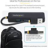 StarTech.com StarTech.com 4-Port USB-A Hub, 5Gbps, Bus Powered, Small Travel Mini USB Hub, Multi-Port USB 3.0 Splitter, Portable USB Hub — H5A4A-USB-HUB