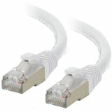 C2G 15ft (4.6m) Cat6a Snagless Shielded (STP) Ethernet Network Patch Cable - White — C2G07388