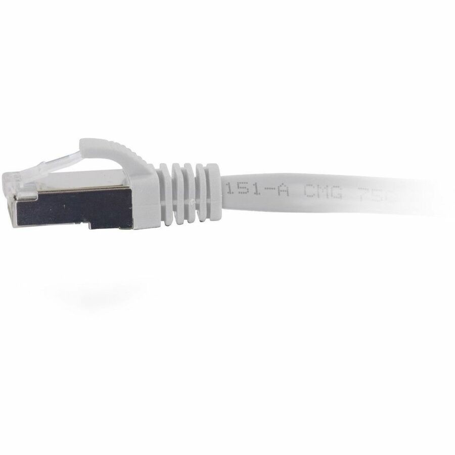 C2G 3ft (0.9m) Cat6a Snagless Shielded (STP) Ethernet Network Patch Cable - White — C2G07383