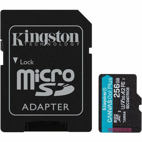 Kingston Canvas Go! Plus 256 GB Class 10/UHS-I (U3) V30 microSDXC — SDCG4/256GB
