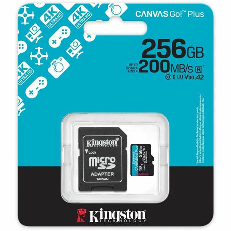 Kingston Canvas Go! Plus 256 GB Class 10/UHS-I (U3) V30 microSDXC — SDCG4/256GB
