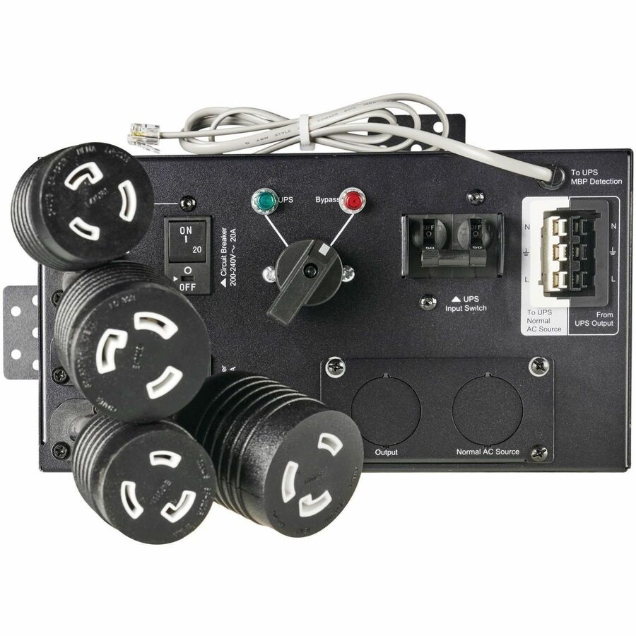 Eaton 9PX G2 Maintenance Bypass for Select 3kVA to 6kVA UPS Systems, Hardwired Input/Output, 2 L6-20R and 2 L6-30R Outlets, 0U Rack/Tower/Wall — MBP6K208G2