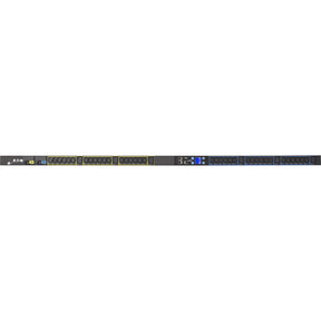 Eaton Metered Input rack PDU, 0U, L6-30P input, 5.76 kW max, 200-240V, 24A, 10 ft cord, Single-phase, Outlets: (36) C13 Outlet grip, (6) C19 Outlet grip — EMI104-10
