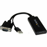 StarTech.com VGA to HDMI Adapter with USB Audio & Power - Portable VGA to HDMI Converter - 1080p — VGA2HDU
