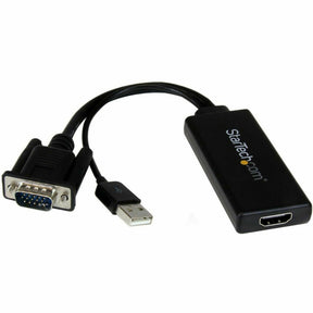 StarTech.com VGA to HDMI Adapter with USB Audio & Power - Portable VGA to HDMI Converter - 1080p — VGA2HDU