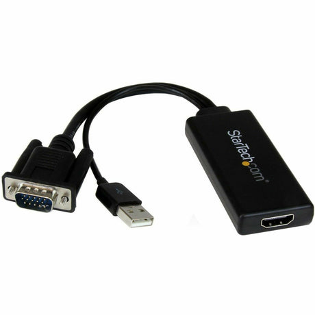 StarTech.com VGA to HDMI Adapter with USB Audio & Power - Portable VGA to HDMI Converter - 1080p — VGA2HDU
