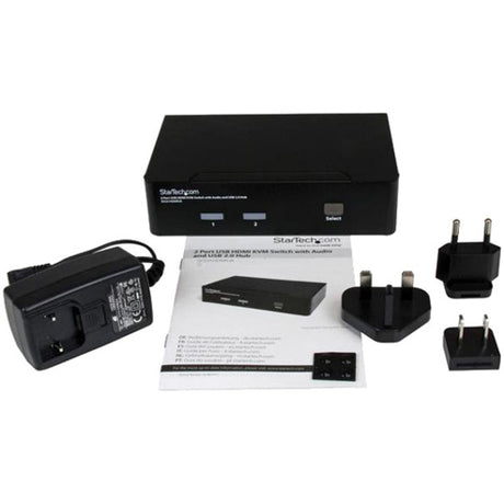 StarTech.com 2 Port USB HDMI KVM Switch w/ Audio & USB 2.0 Hub — SV231HDMIUA