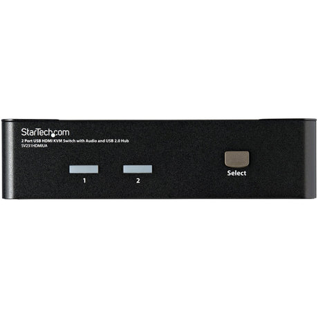 StarTech.com 2 Port USB HDMI KVM Switch w/ Audio & USB 2.0 Hub — SV231HDMIUA