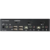 StarTech.com 2 Port USB HDMI KVM Switch w/ Audio & USB 2.0 Hub — SV231HDMIUA
