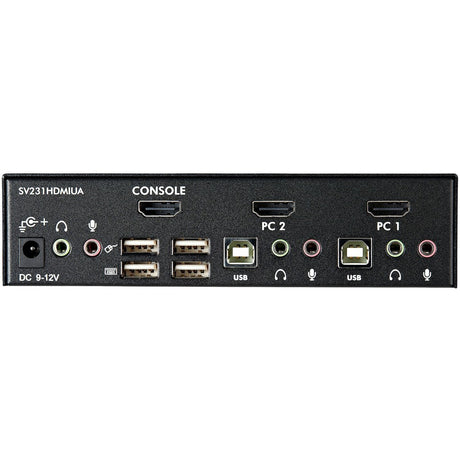 StarTech.com 2 Port USB HDMI KVM Switch w/ Audio & USB 2.0 Hub — SV231HDMIUA