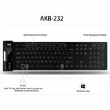 Adesso SlimTouch 232 Antimicrobial Waterproof Flex Keyboard (Full Size) — AKB-232UB