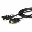 StarTech.com HDMI to VGA Cable - 6 ft / 2m - 1080p - 1920 x 1200 - Active HDMI Cable - Monitor Cable - Computer Cable — HD2VGAMM6