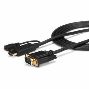 StarTech.com HDMI to VGA Cable - 6 ft / 2m - 1080p - 1920 x 1200 - Active HDMI Cable - Monitor Cable - Computer Cable — HD2VGAMM6
